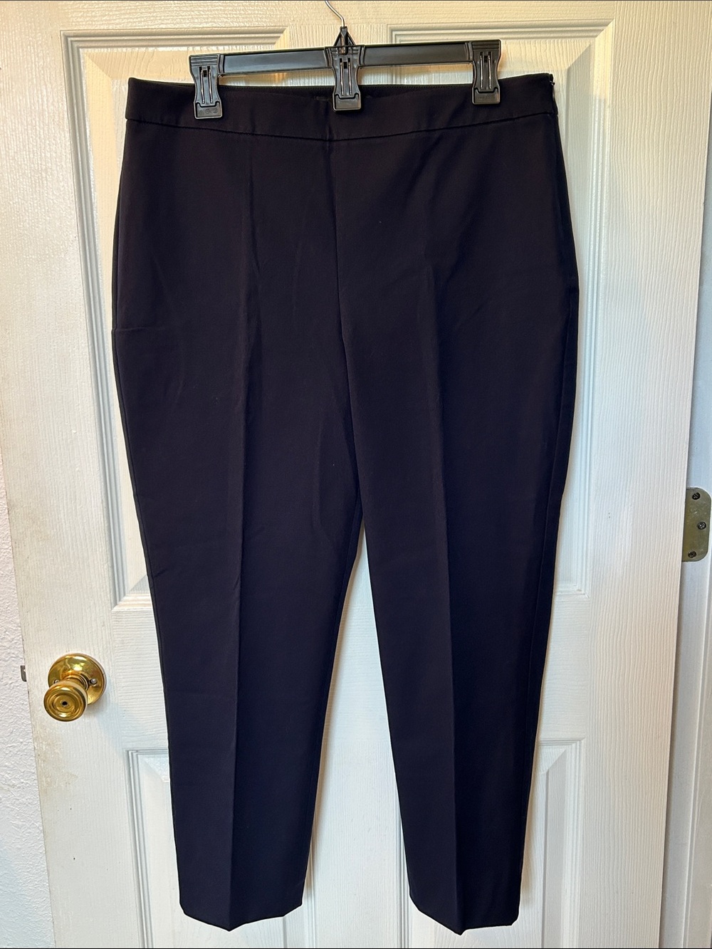 Talbots Chatham curvy stretch ankle pants navy blue size 12P petite - Picture 2 of 10